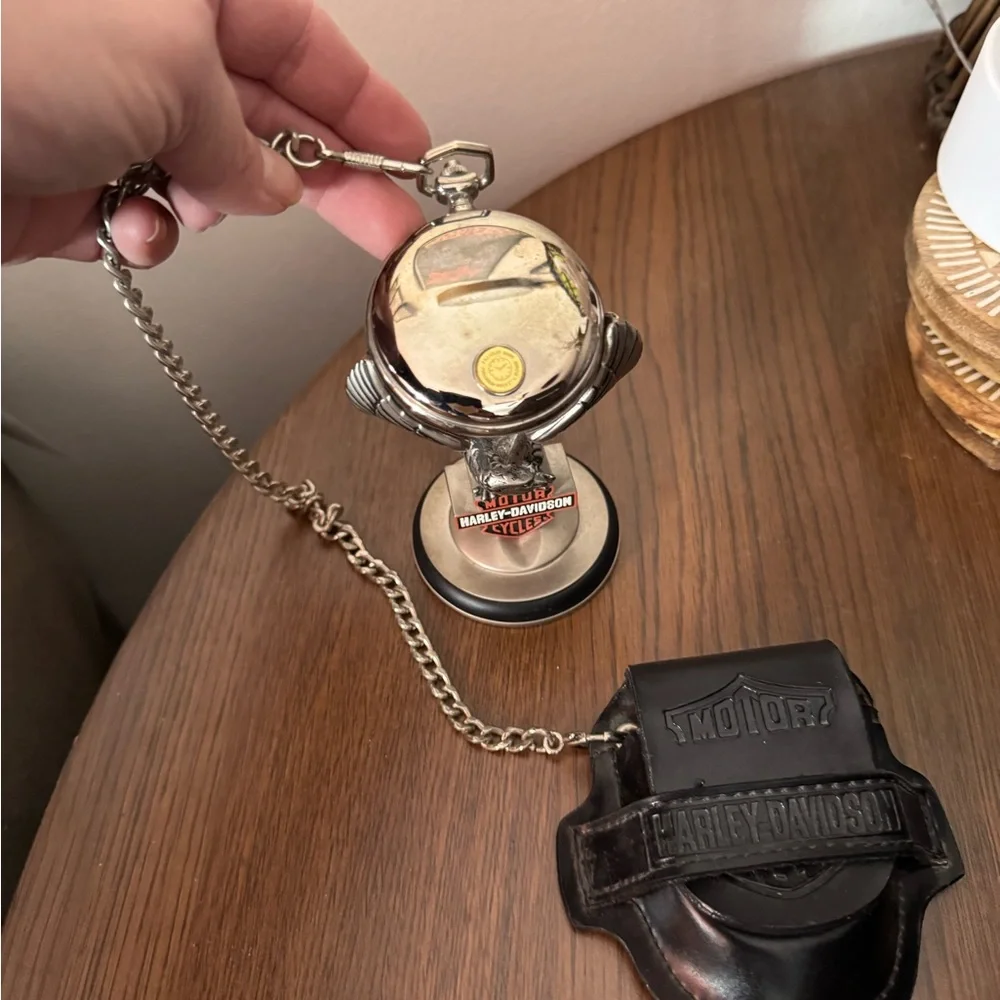 Franklin mint Harley Davidson Heritage softail pocket watch w/ bonus
